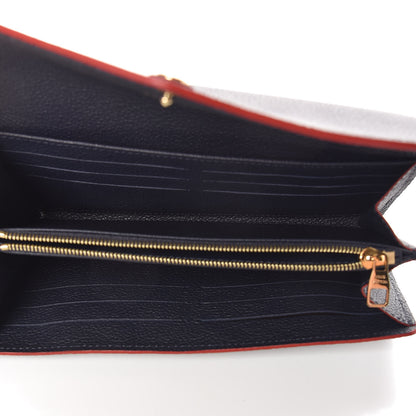 Louis Vuitton Empreinte Sarah Wallet NM Marine Rouge 5 of 9