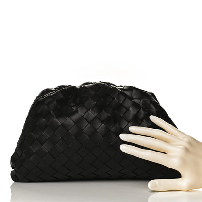 Bottega Veneta Nappa Intrecciato Teen Pouch Black 2 of 9