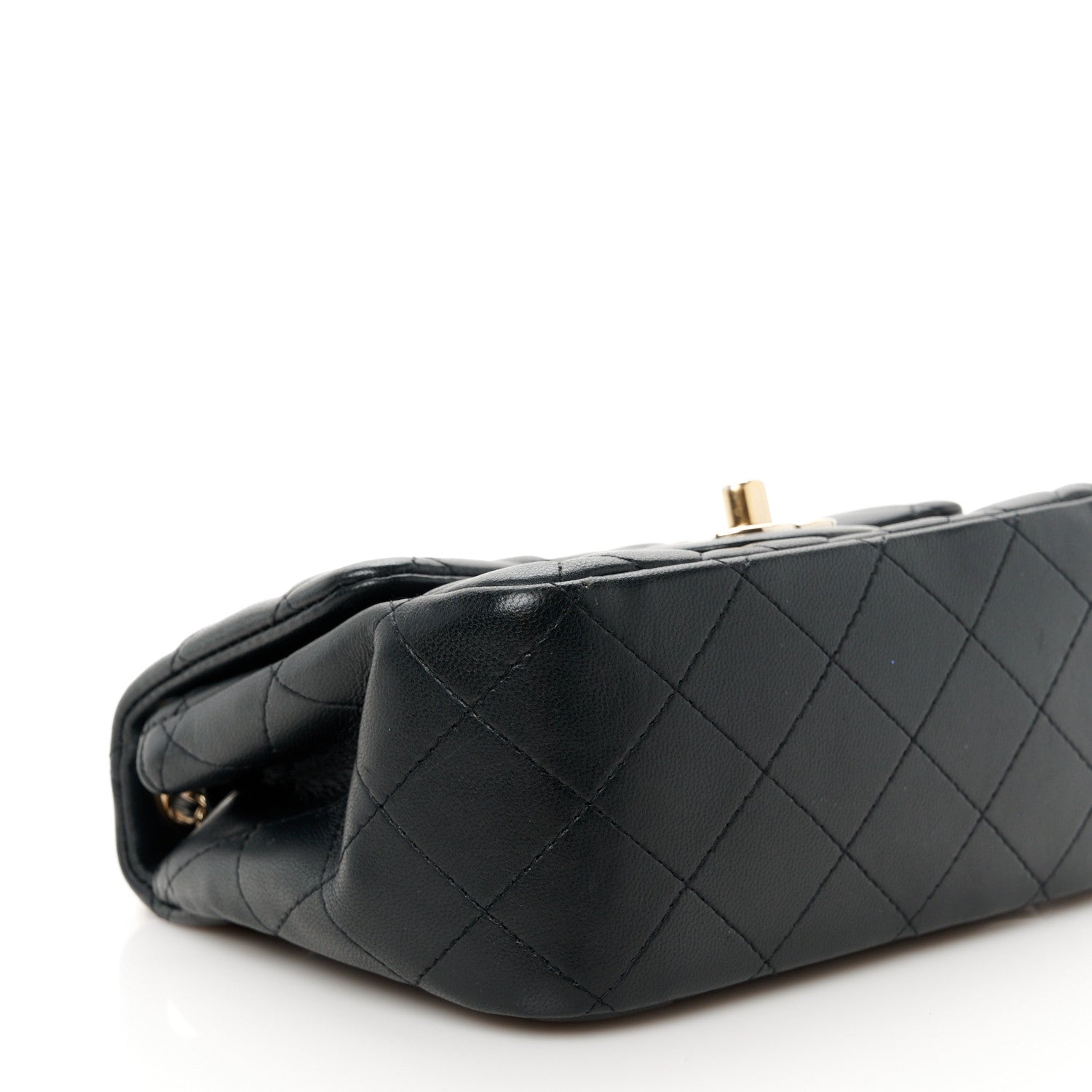 Chanel Lambskin Quilted Mini Square Flap Black 10 of 11