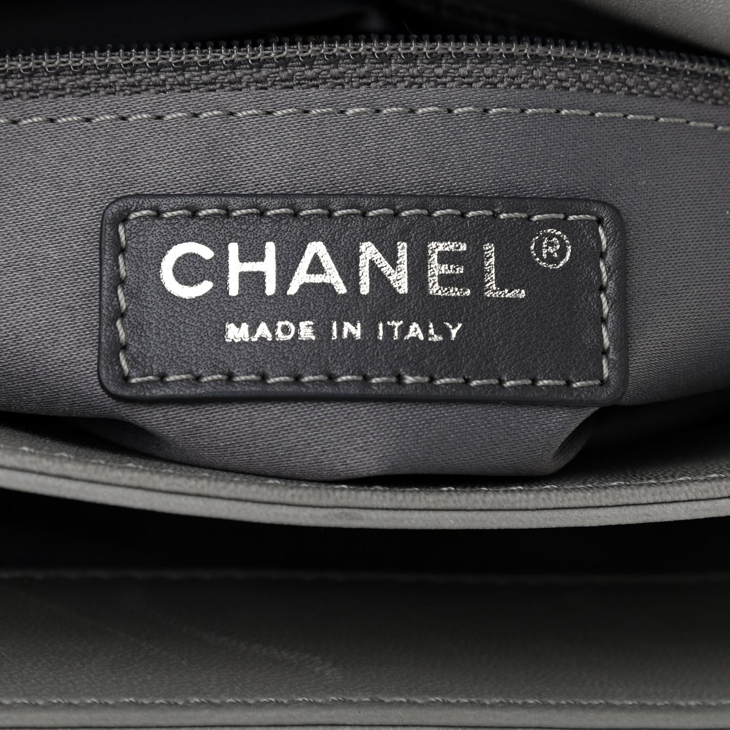 Lambskin Quilted Jumbo Chanel 3 Flap Light Grey