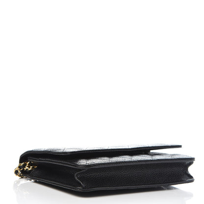 Chanel Caviar Quilted Wallet On Chain WOC Black 4 of 8