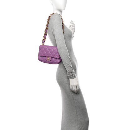 Chanel Lambskin Quilted Small CC Funky Town Flap Purple 2 of 10