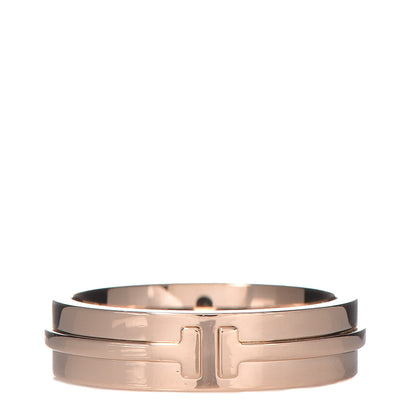 Tiffany 18K Rose Gold Two Narrow Ring 58 8.25 1 of 6