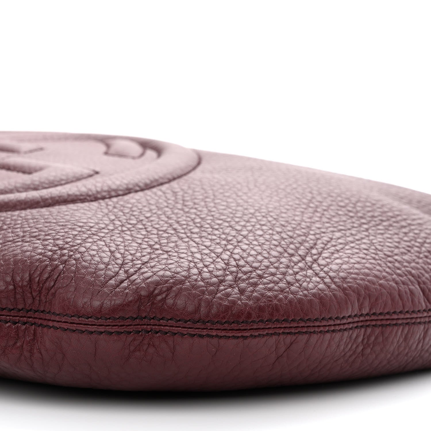 Gucci Pebbled Calfskin Medium Soho Hobo Scarlatto 10 of 11