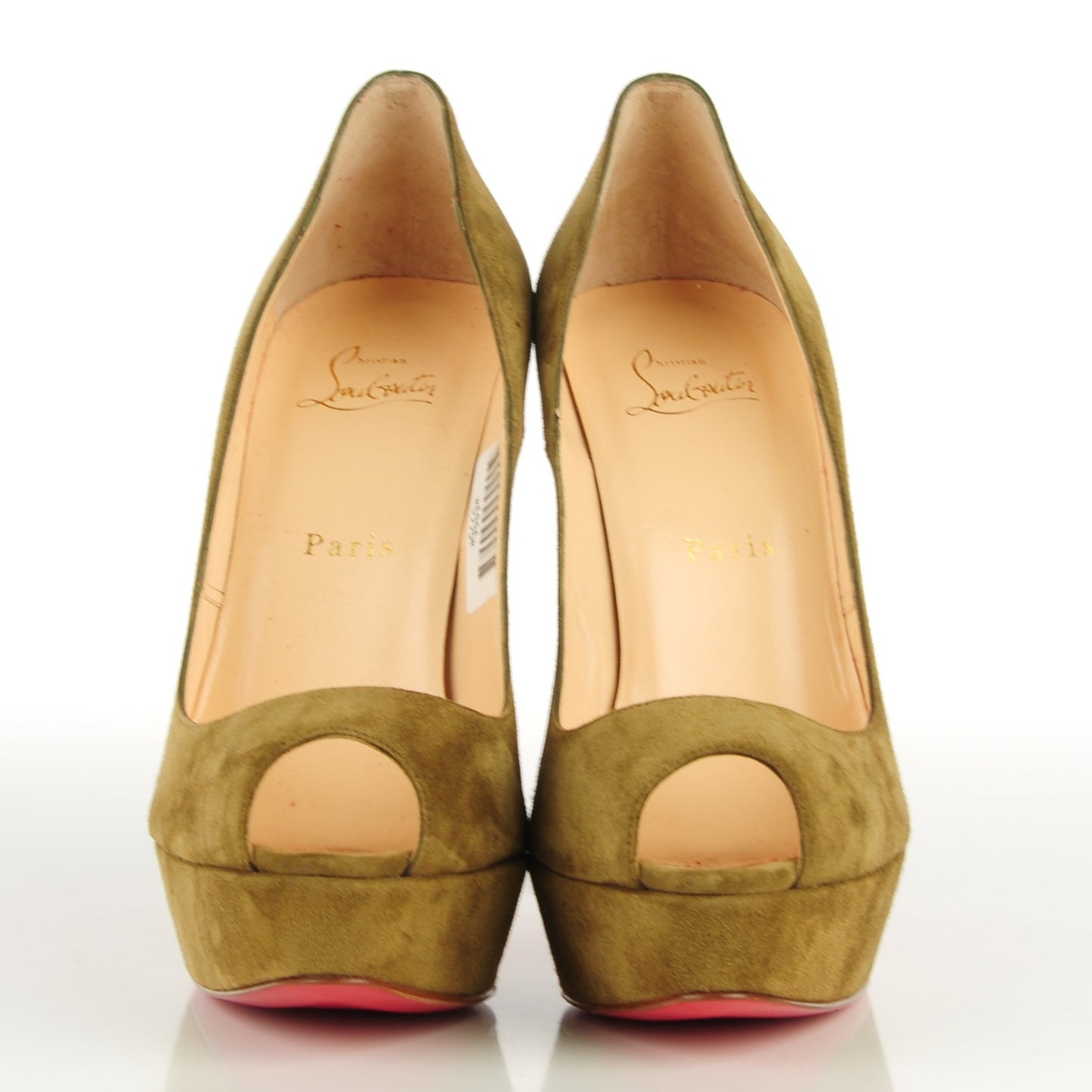 Suede Mosaic Bambou 140 Pumps 39 Green