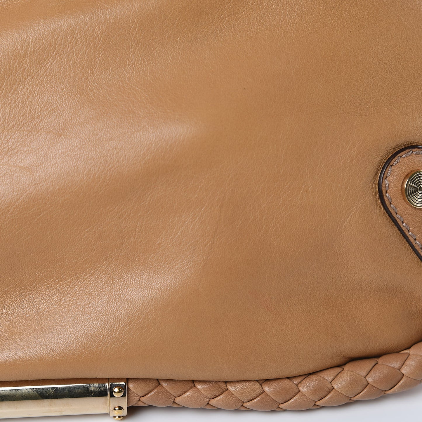 Calfskin Medium Britt Tassel Shoulder Bag Beige