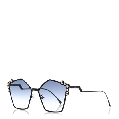 Fendi Geometric Dots Sunglasses FF 0261/S Dark Blue 1 of 8