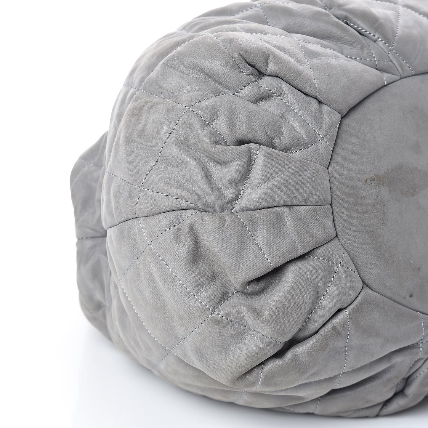Iridescent Calfskin Quilted Large In The Mix Tote Grey