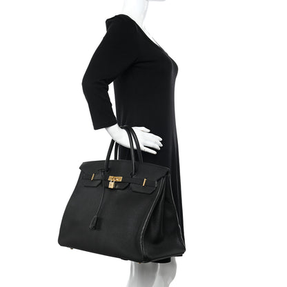 Hermes Chevre De Coromandel Birkin 40 Black 2 of 15