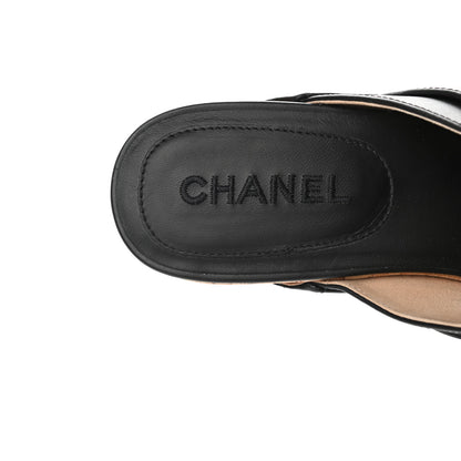 Chanel Calfskin CC Turn Lock Clogs 41 Black 7 of 9