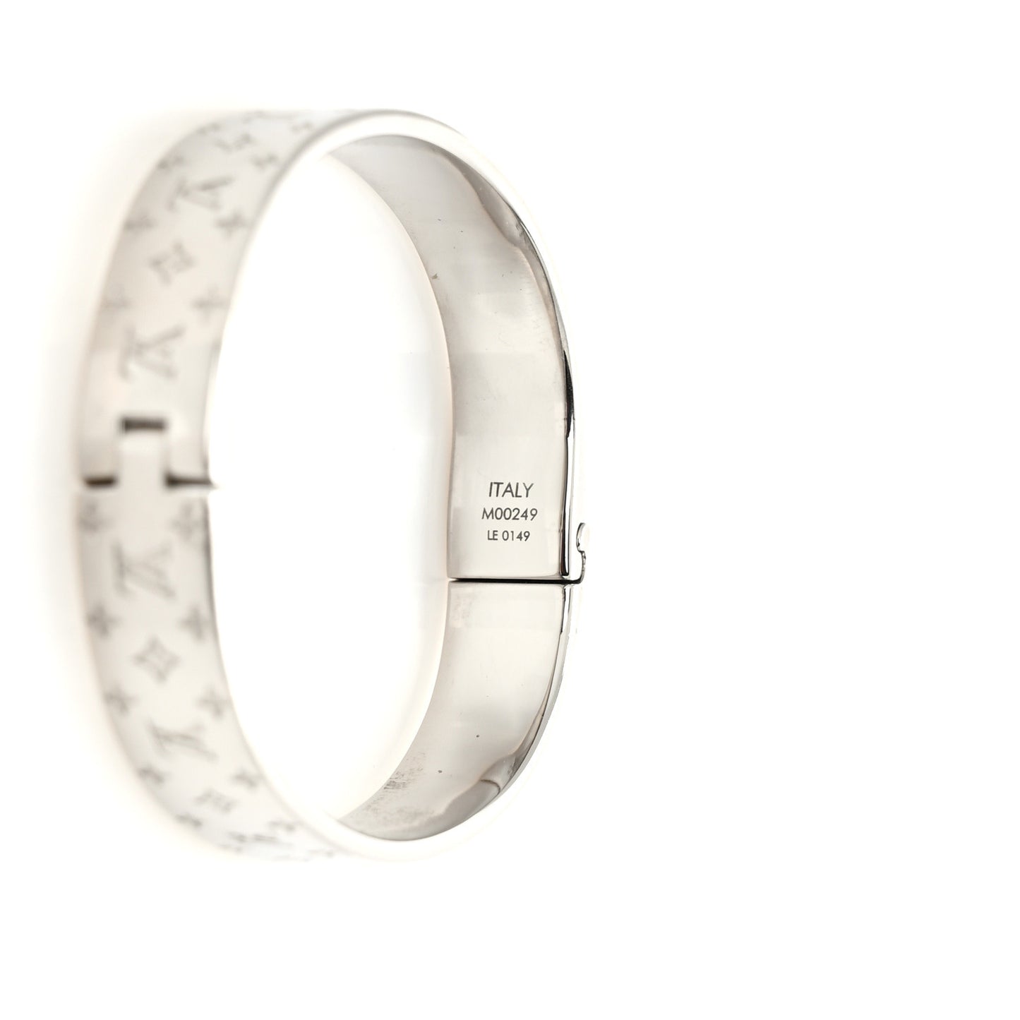 Brass Palladium Plated Nanogram Cuff S Silver