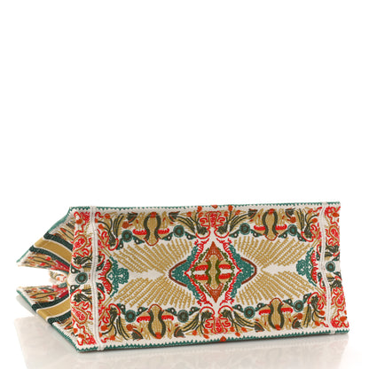 Christian Dior Canvas Embroidered Heart Lights Medium Book Tote Multicolor 4 of 8