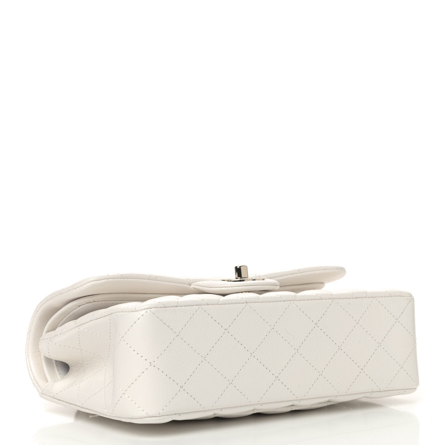 Chanel Caviar Quilted Small Double Flap White 3 of 5