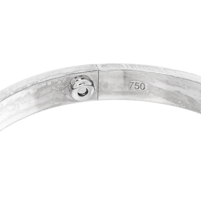 Cartier 18K White Gold 4 Diamond Love Bracelet 18 7 of 8