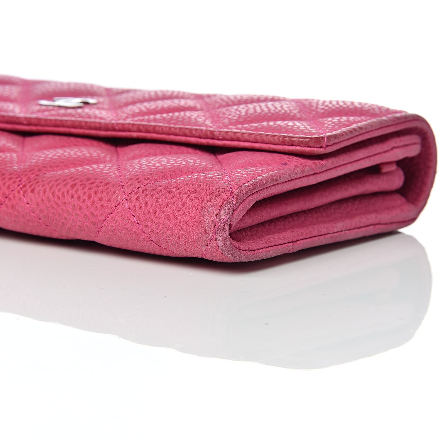 Chanel Iridescent Caviar Quilted Large Flap Wallet Pink 10 of 14