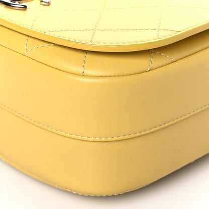 Chanel Calfskin Stitched Small Ring My Bag Flap Crossbody Yellow 10 of 10