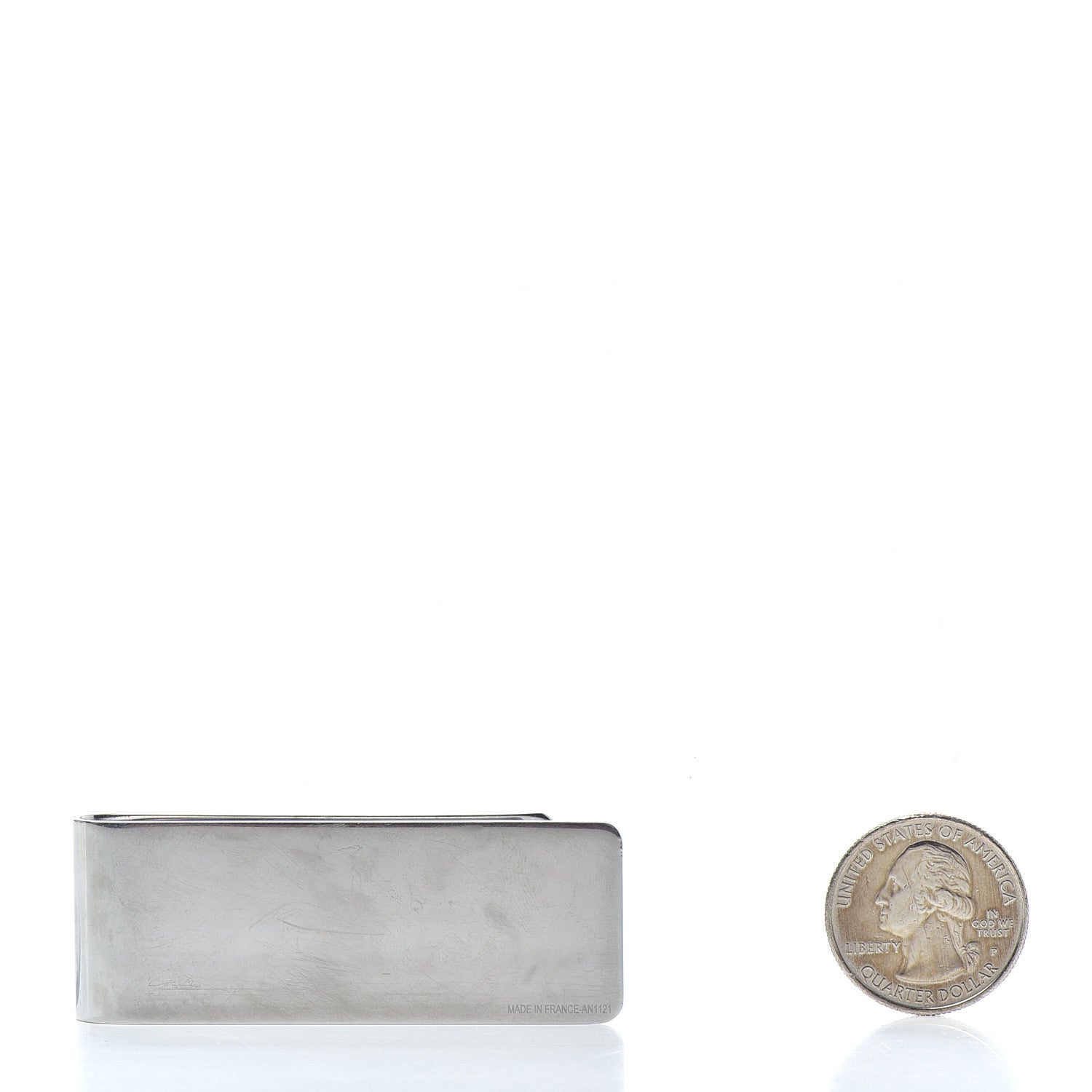 Louis Vuitton Metal Champs Elysees Money Clip Silver 2 of 3