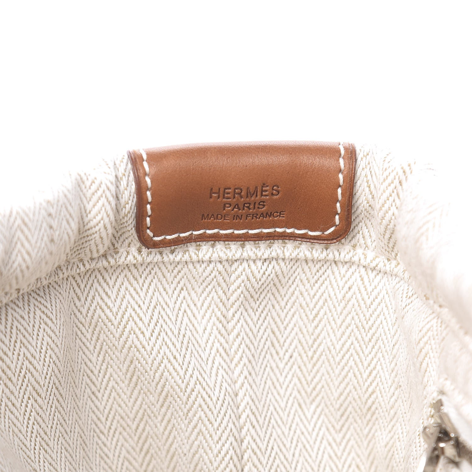 Hermes Canvas Barenia Fourbi 25 MM Pouch Naturel Fauve 6 of 10