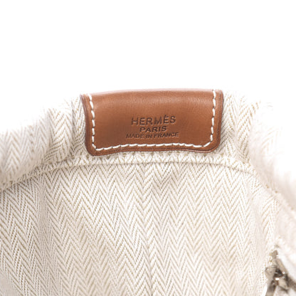 Hermes Canvas Barenia Fourbi 25 MM Pouch Naturel Fauve 6 of 10