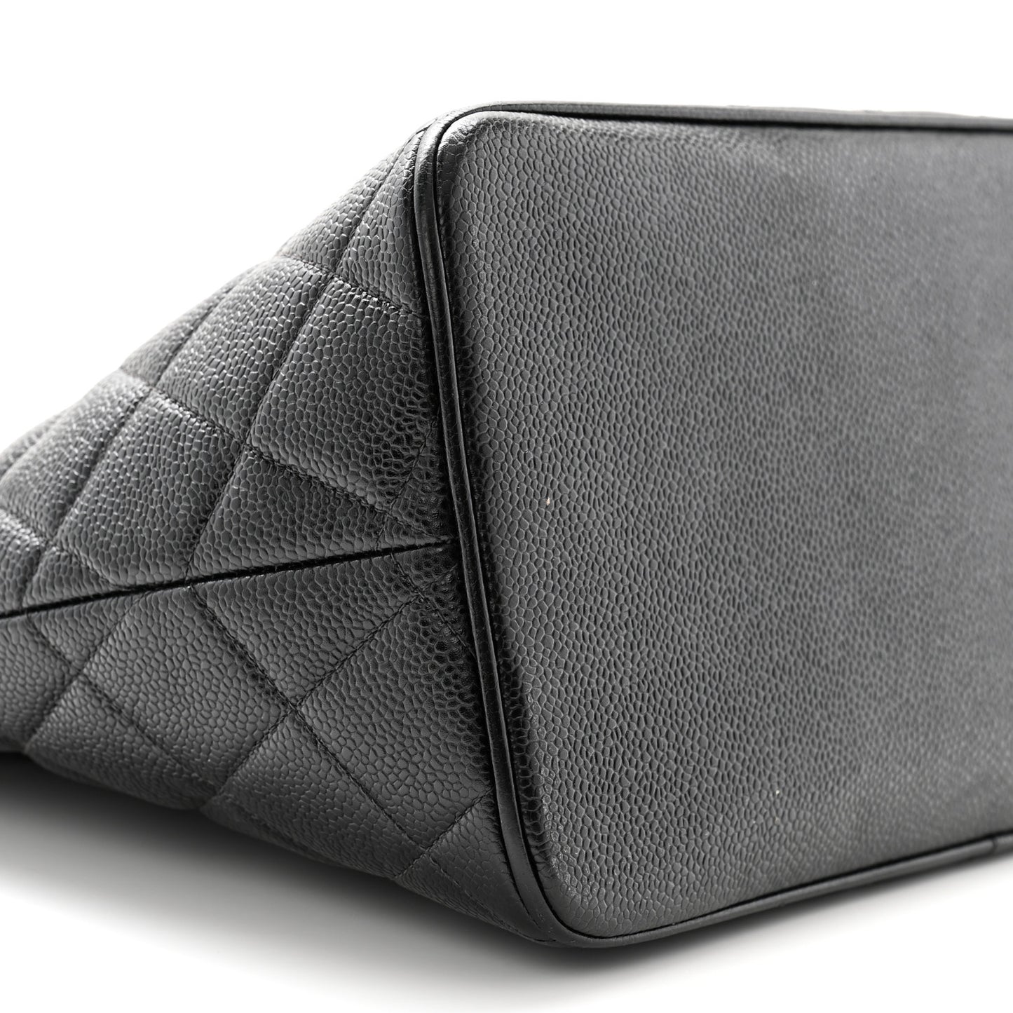 Caviar Quilted Medallion Tote Black