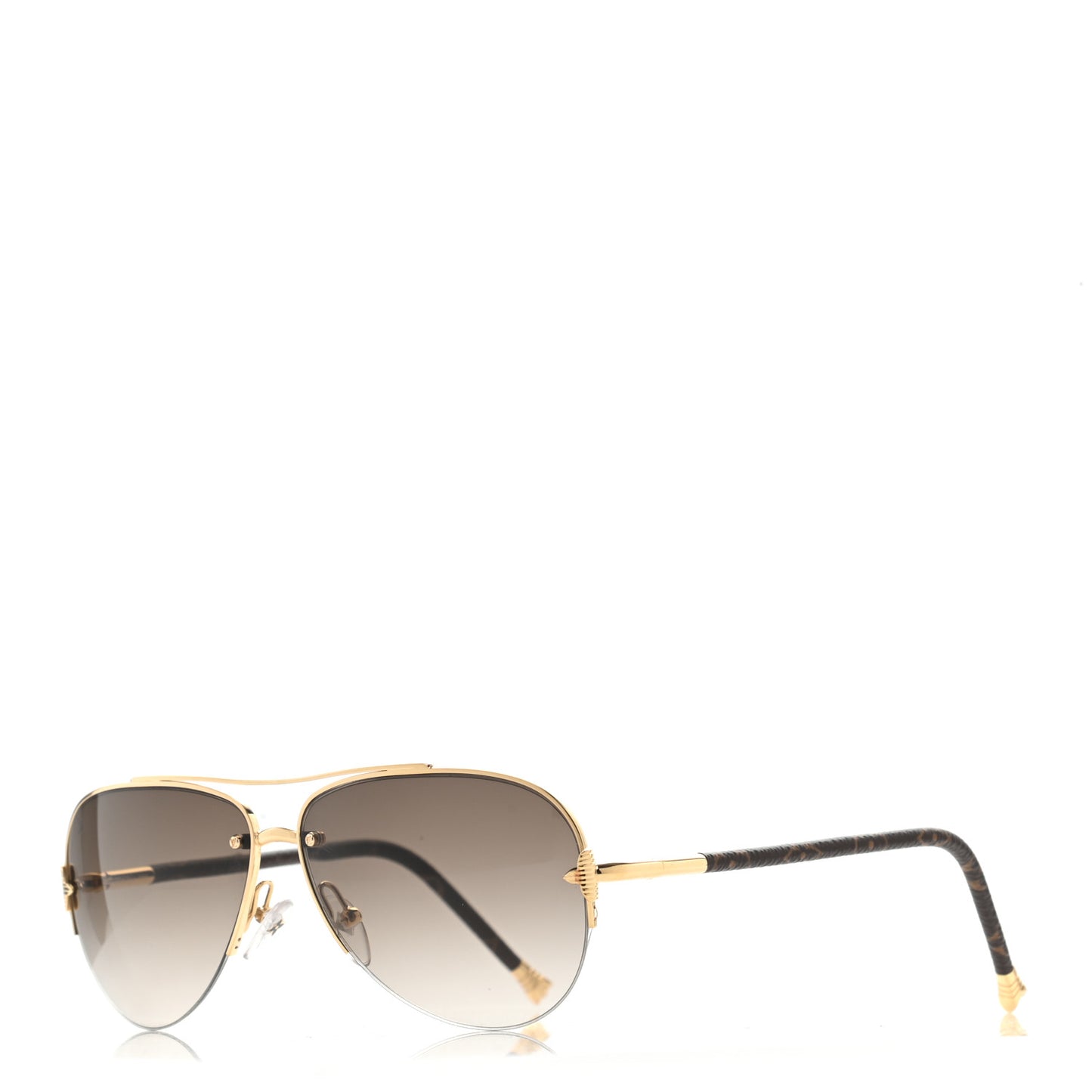 Monogram Petite Viola Pilote Aviator Sunglasses Z0571U Brown