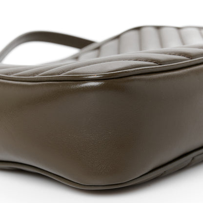 Saint Laurent Calfskin Matelasse Monogram Lou Camera Bag Light Musk 9 of 10