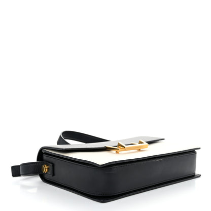 Saint Laurent Calfskin Medium Classic Lulu Bag Black White 5 of 11