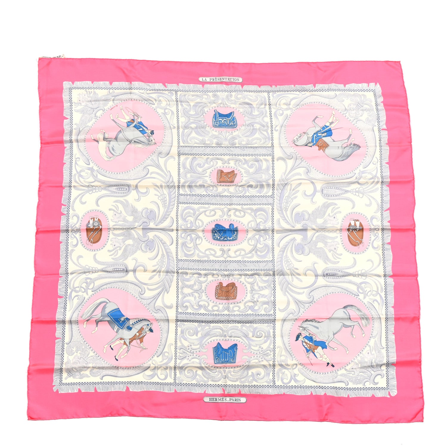 Hermes Silk La Presentation Scarf 90 1 of 5