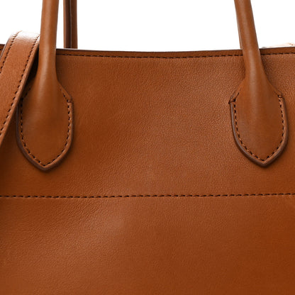 The Row Polished Saddle Calfskin Soft Margaux 12 Cuir 7 of 10