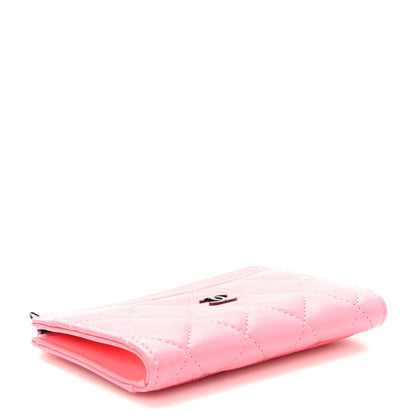 Chanel Caviar Quilted CC Zip Around Card Holder Rose 4 of 8
