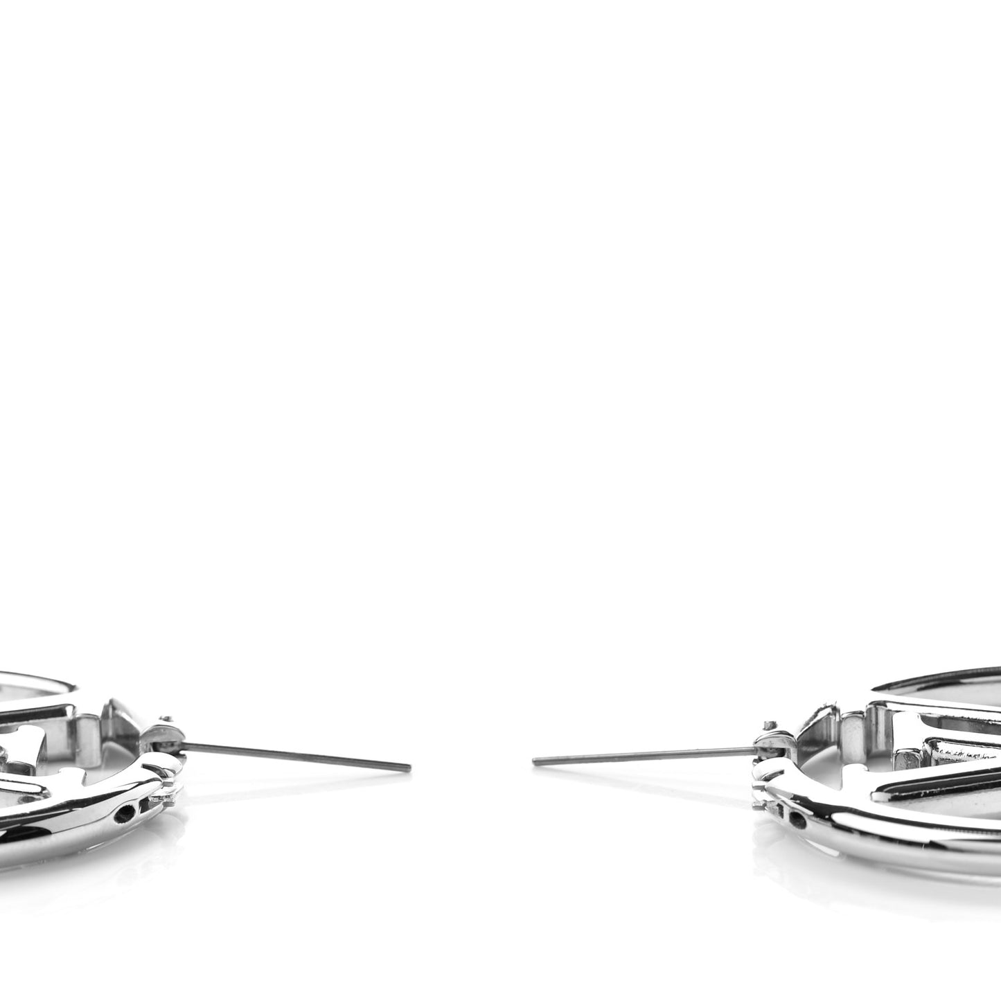 Palladium Louise Hoop Earrings Silver