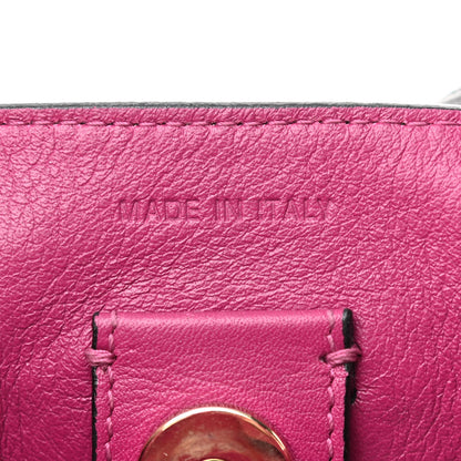 Christian Dior Bullcalf Medium Diorissimo Tote Black Rose Indien 7 of 11