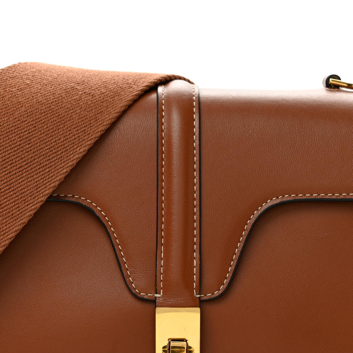 Celine Smooth Calfskin Teen Soft 16 Shoulder Bag Tan 9 of 14