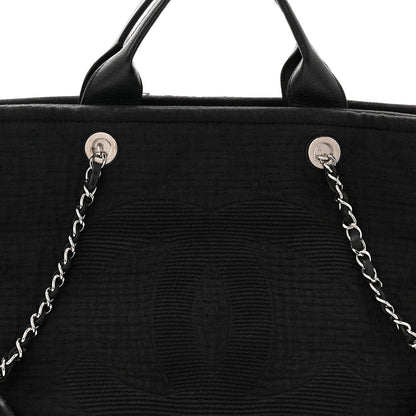 Chanel Canvas Large Double Face Shopping Tote Black 8 of 10