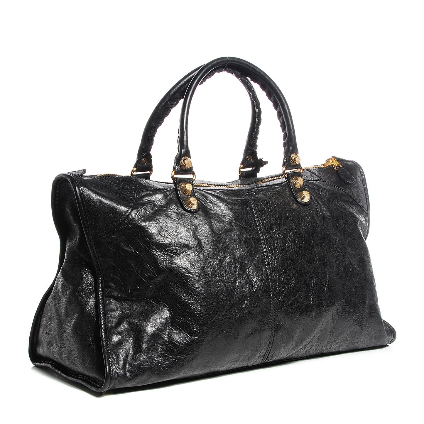 Agneau Giant 12 Gold Hardware Work Black