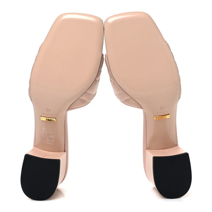 Gucci Nappa Matelasse GG Marmont 55mm Slide Sandals 40 Skin Rose 7 of 11