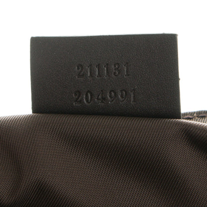 Gucci GG Supreme Monogram Selleria Calfskin Messenger Diaper Bag Beige Ebony Cocoa Dark Chocolate 7 of 7