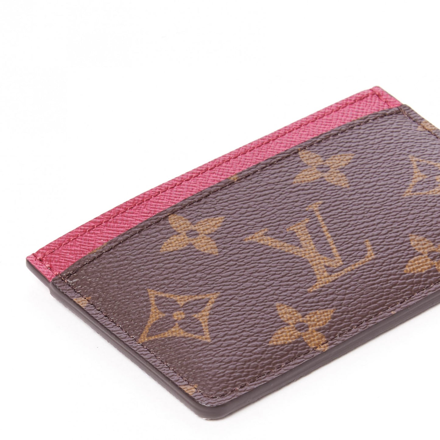 Monogram Card Holder Fuchsia