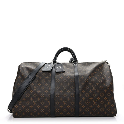 Louis Vuitton Monogram Macassar Keepall Bandouliere 55 1 of 12