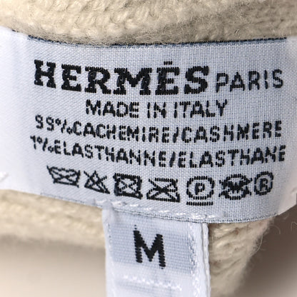 Hermes Cashmere Heaven Gloves M Rose Poudre Ecru 3 of 3
