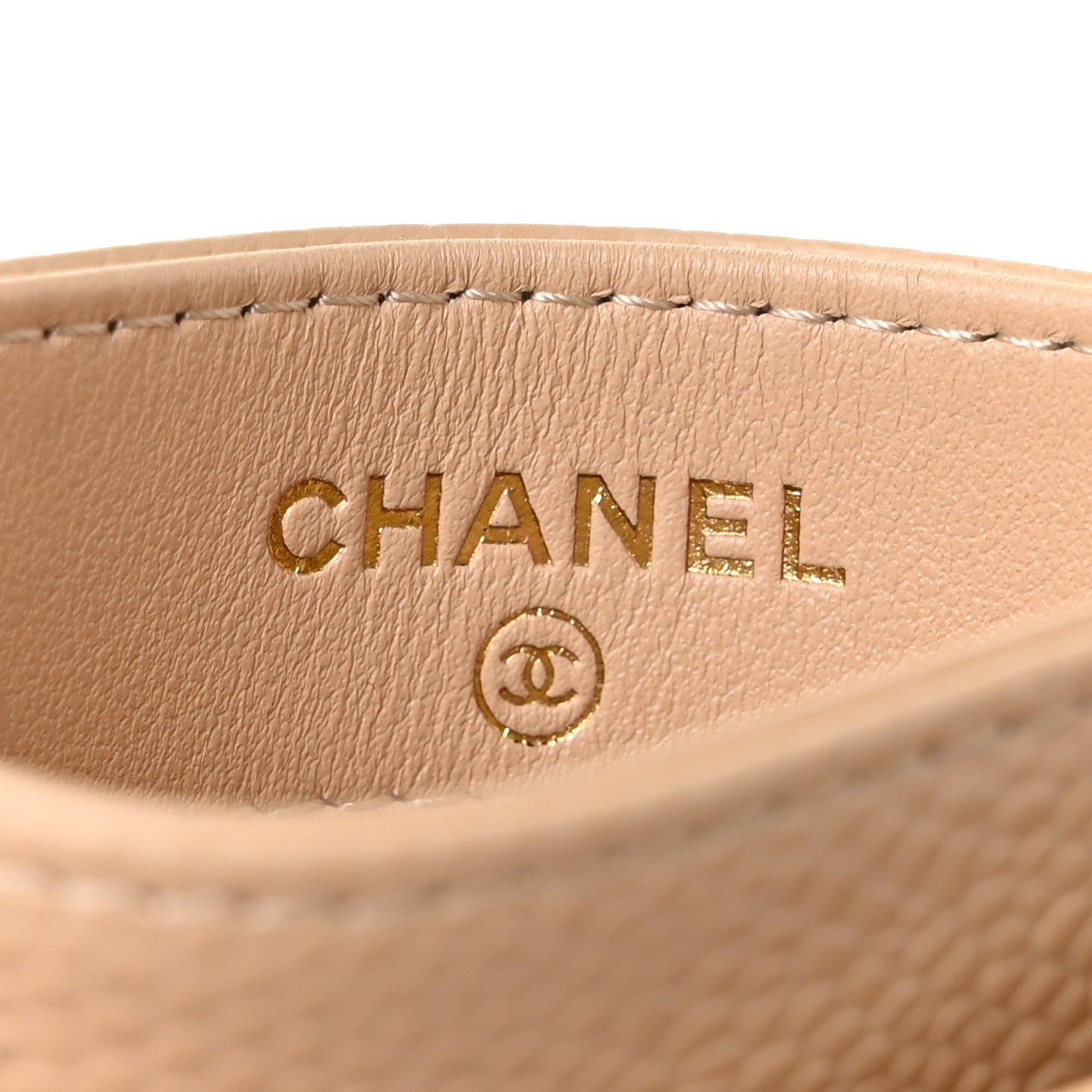 Chanel Caviar Quilted Card Holder Beige 6 of 11