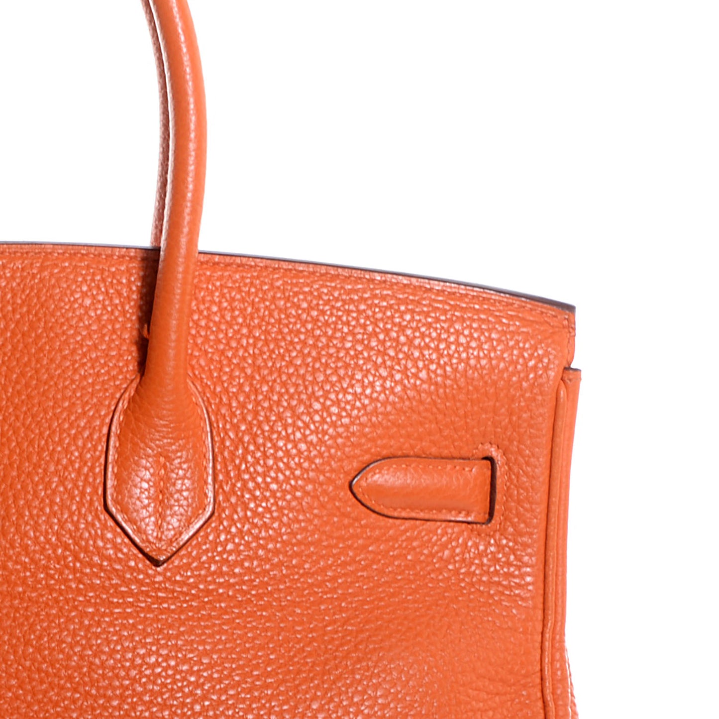 Taurillon Clemence Birkin 35 Orange