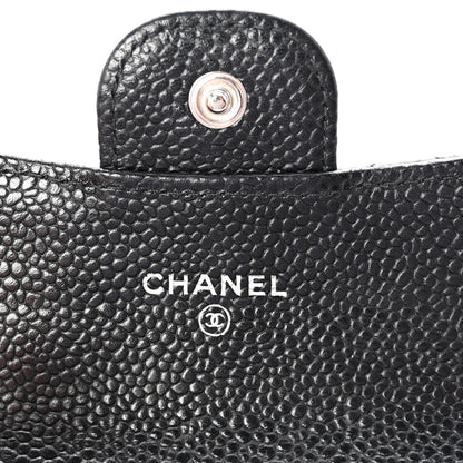 Chanel Caviar Quilted Flap Card Holder Wallet Black 6 of 8