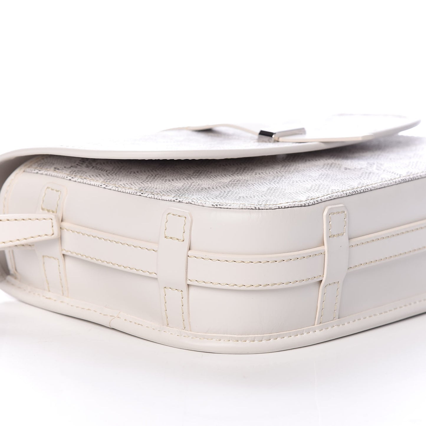 Goyardine Belvedere II PM Messenger Bag White
