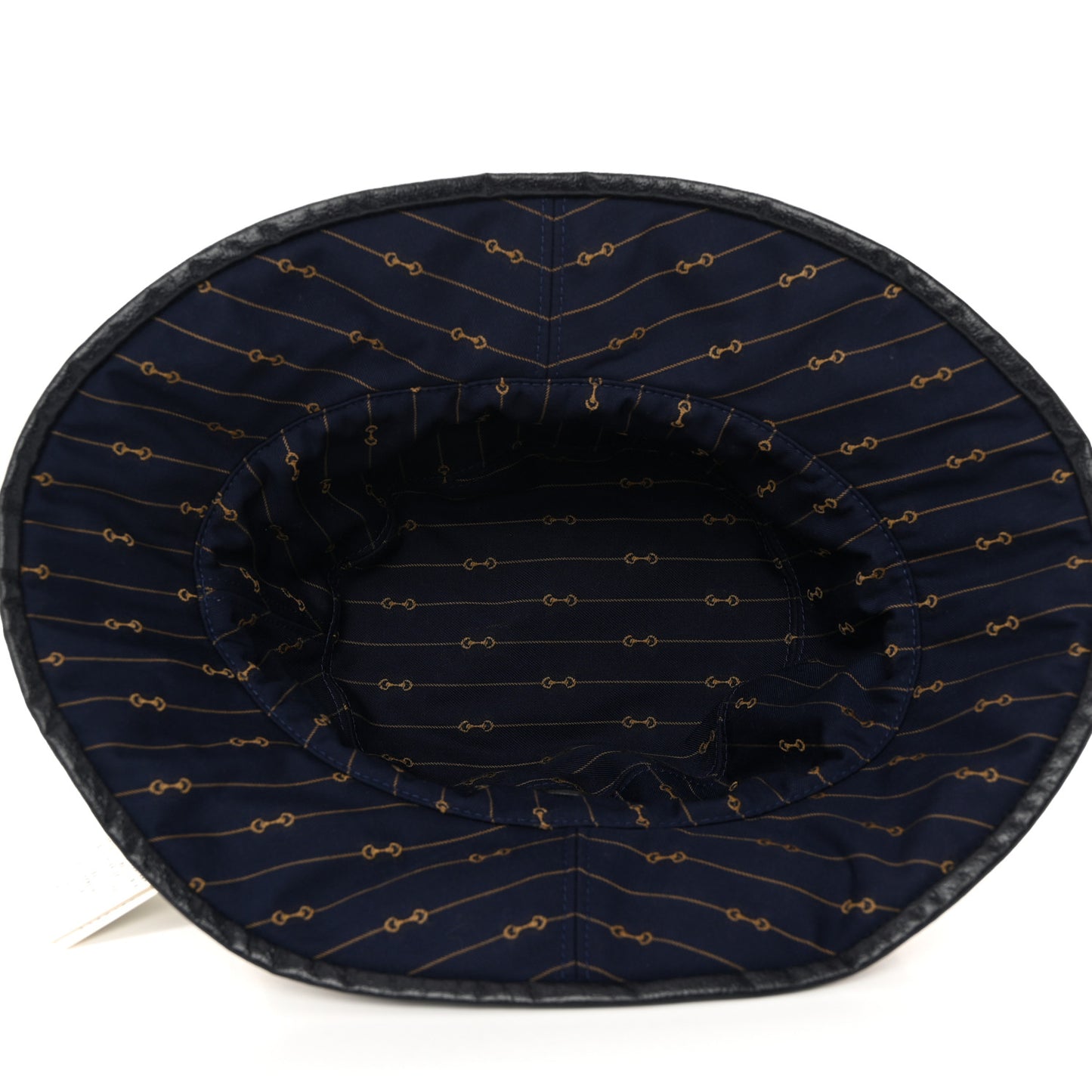 Monogram Bob Double Back Reversible Bucket Hat S Beige Midnight Blue