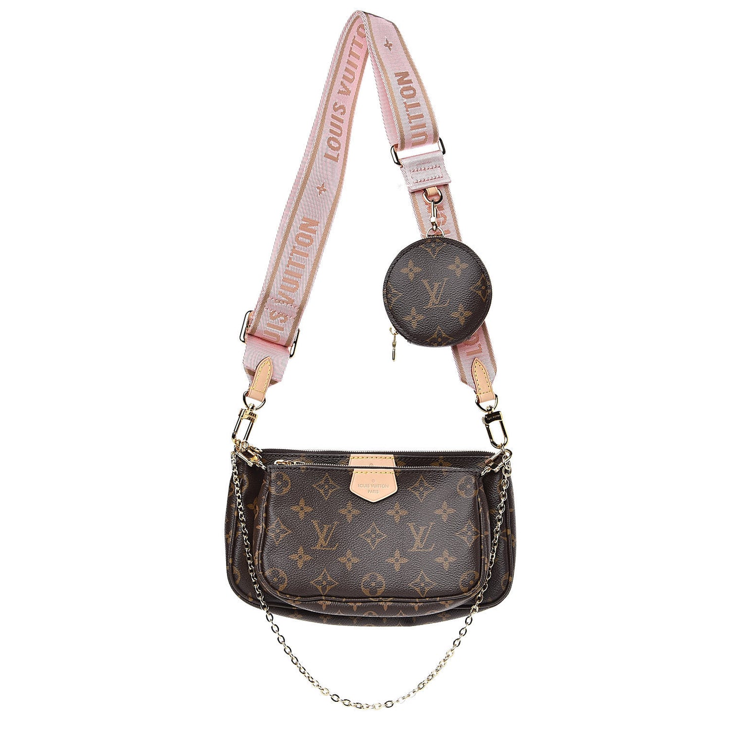 Monogram Multi Pochette Accessories Rose Clair