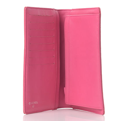 Chanel Patent Calfskin Lucky Symbols Yen Wallet Pink 5 of 10