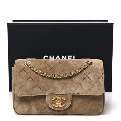 Chanel Suede Calfskin Mini Souplissimo Maxi Flap Dark Beige 11 of 11