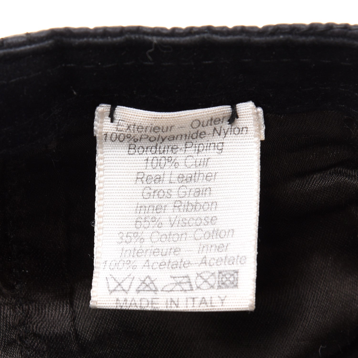 Chanel Nylon Quilted Cap Hat M Black 9 of 11