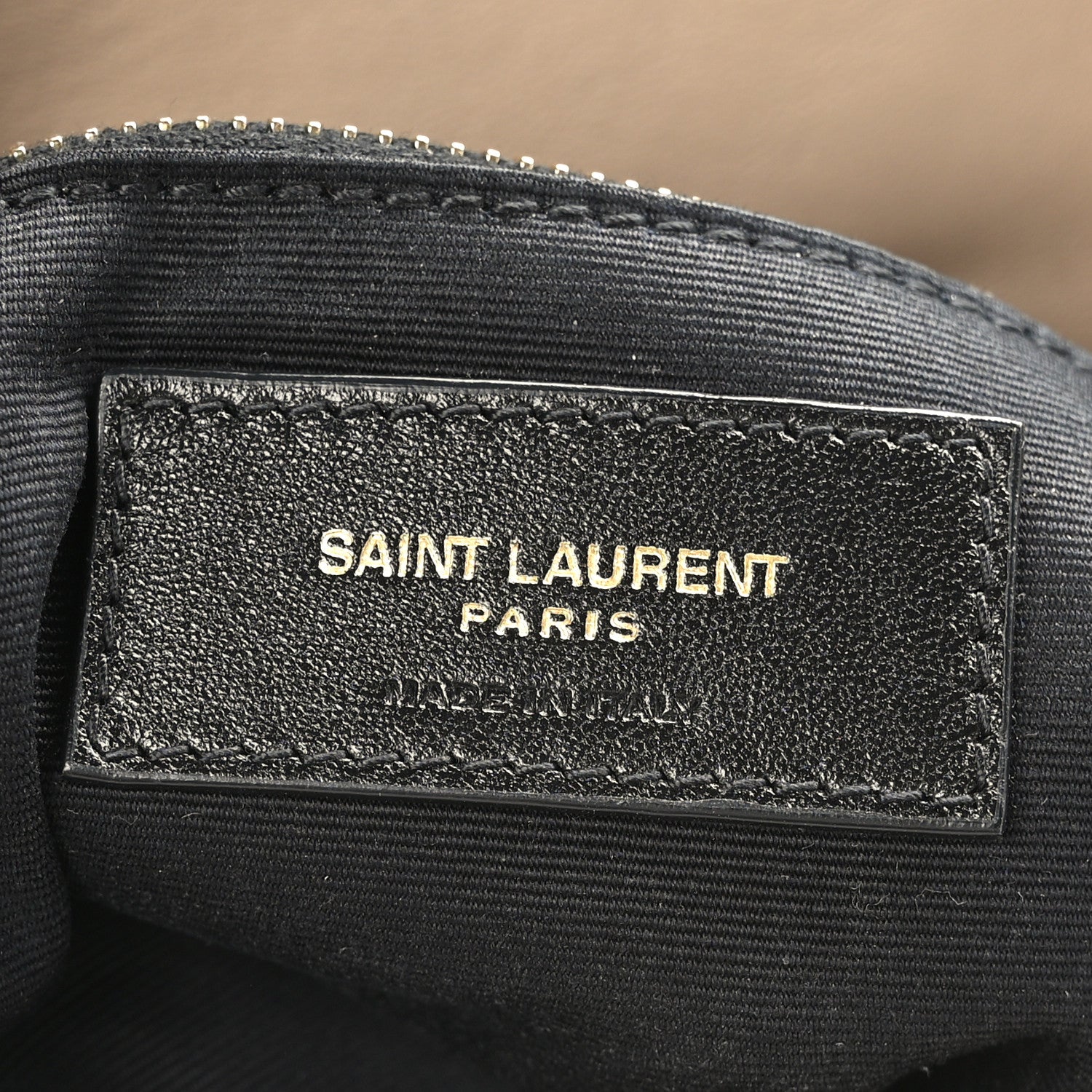 Saint Laurent Lambskin Quilted Toy Loulou Puffer Monogram Chain Satchel Dark Beige 7 of 10